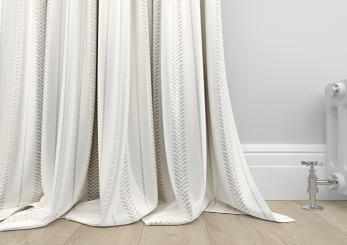 Laurel Stripe, Taupe - Made to Measure Curtains - Image 6